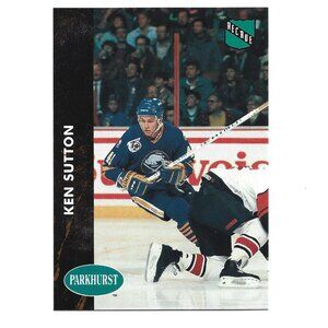 1992 French Parkhurst Ken Sutton Buffalo Sabres Rookie Hockey Card [h44]